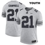 Youth NCAA Ohio State Buckeyes Parris Campbell #21 College Stitched Authentic Nike Gray Football Jersey TH20D50FG